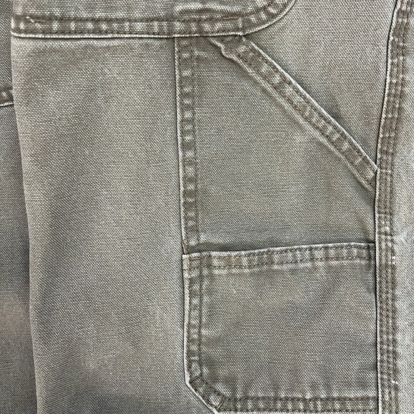 Wolverine Canvas Utility Work Pants Gray Straight Leg Heavy Carpenter Loop 34x30 - Picture 9 of 12